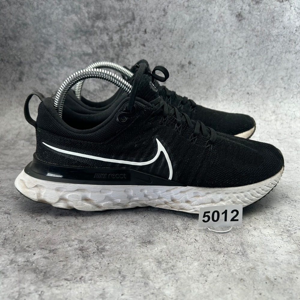 Nike React Infinity Run Flyknit 2 Women 8.5 Black Running Shoes CT2423-002